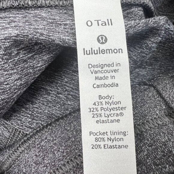 Lululemon Speed Up Tight Leggings Side Phone Pockets High Rise Waisted Tall Long - Picture 10 of 13